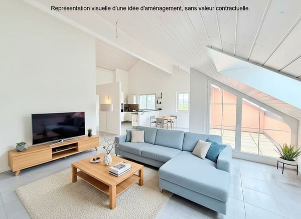 Appartement 1.5 pièces lumineux à Aclens, proche de Lausanne et Morges 5