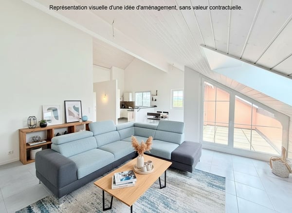 Appartement 1.5 pièces lumineux à Aclens, proche de Lausanne et Morges 1