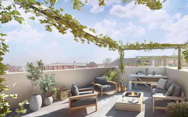 EXKLUSIV WOHNEN AUF DREI ETAGEN - NEUBAU-MAISONETTE-WOHNUNG MIT DACHTERRASSE 2