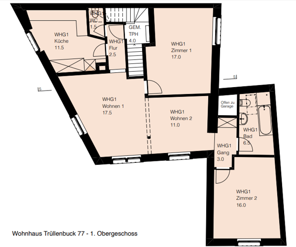 Helle, renovierte Wohnung im historischen Gebäude 8