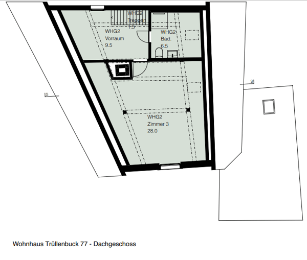 Helle, renovierte 1.5 Zim. Wohnung im historischen Gebäude 10