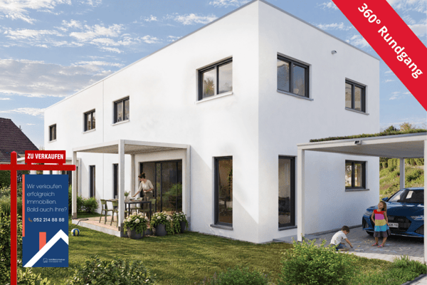 Neubau: 5½-Zimmer-Doppelhaushälfte in ökologischer Holzbauweise 1