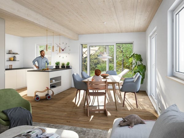 Neubau: 5½-Zimmer-Doppelhaushälfte in ökologischer Holzbauweise 3