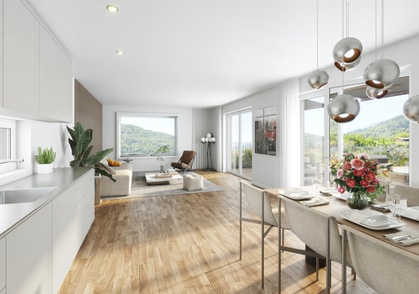 HELL UND MODERN AUF ZWEI GESCHOSSE UND MIT GROSSER TERRASSE WOHNEN / WOHNUNG BS7 3