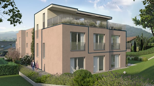 HELL UND MODERN AUF ZWEI GESCHOSSE UND MIT GROSSER TERRASSE WOHNEN / WOHNUNG BS7 2