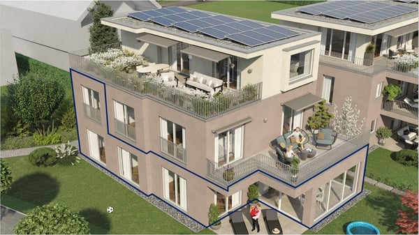 HELL UND MODERN AUF ZWEI GESCHOSSE MIT WINTERGARTEN UND GROSSEM GARTEN WOHNEN / WOHNUNG BS6 1