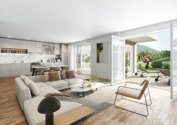 HELL UND MODERN AUF ZWEI GESCHOSSE MIT WINTERGARTEN UND GROSSEM GARTEN WOHNEN / WOHNUNG BS6 3