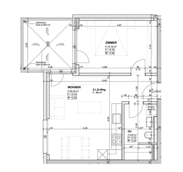 Attraktive 2.5-Zimmer-Wohnung mit Balkon an zentraler Lage in Niederuzwil 6