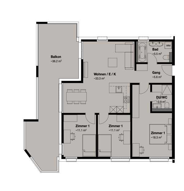 Moderne 4.5-Zimmerwohnung mit grosszügiger Terrasse in Kreuzlingen 13