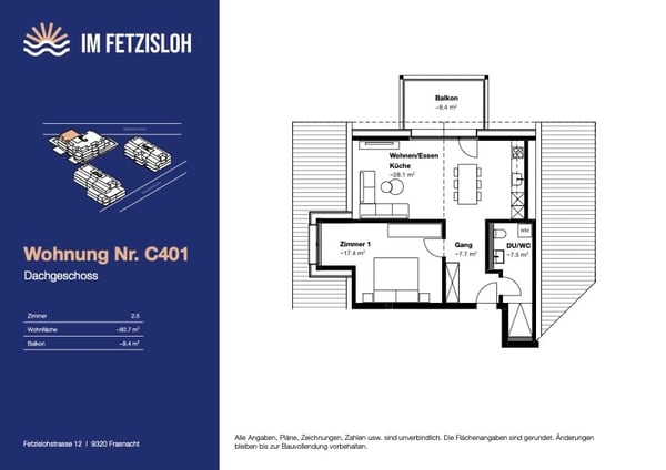 Charmante 2.5 Zimmer-Neubauwohnung 5