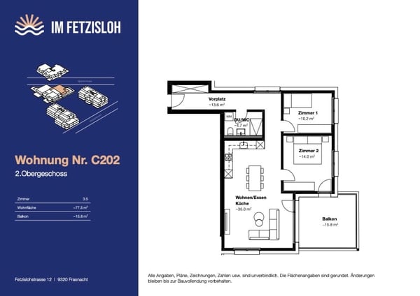 Charmante 3.5 Zimmer Neubauwohnung 7