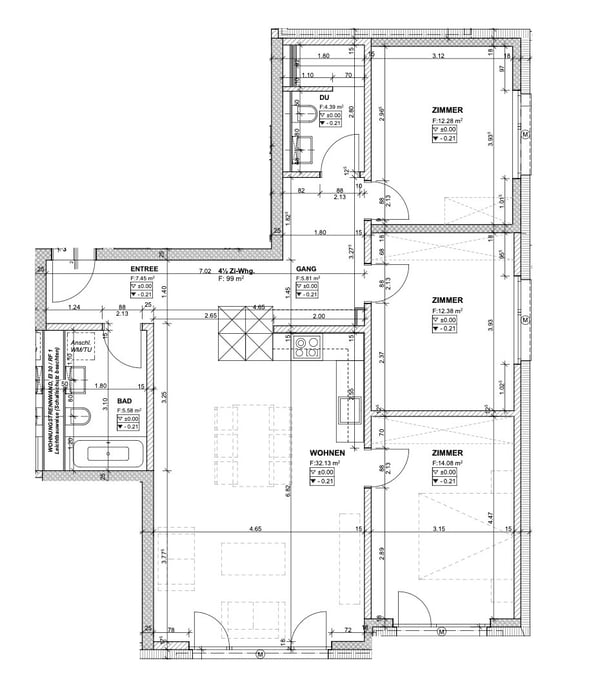Moderne 4.5-Zimmerwohnung mit zwei Bädern und gemütlichem Sitzplatz 12