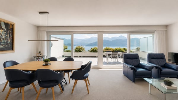 Wohnen in Weggis mit privatem Seeanstoss – attraktive Terrassenwohnung am Vierwaldstättersee