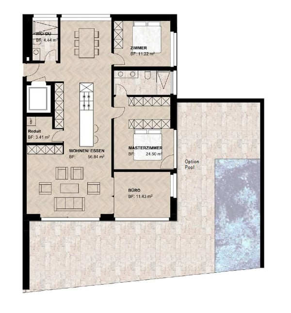 4.5-Zimmer-Terrassenwohnung mit Aussicht in Reinach AG 6