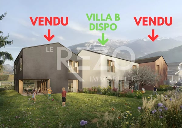 Magnifique maison d'architecte jumelée à Vétroz