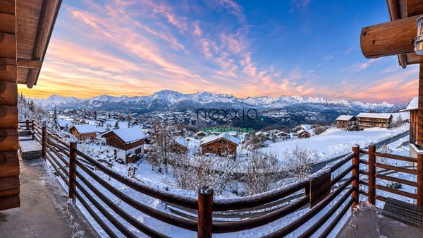 Magnifique chalet avec vue panoramique à Nax 13