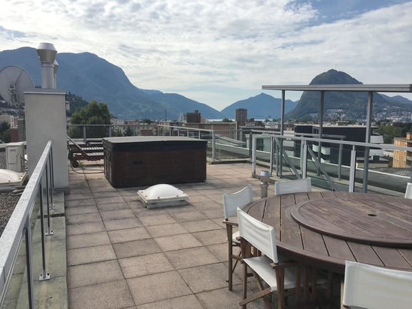 Pregassona singolare Attico moderno e luminoso con roof garden 19