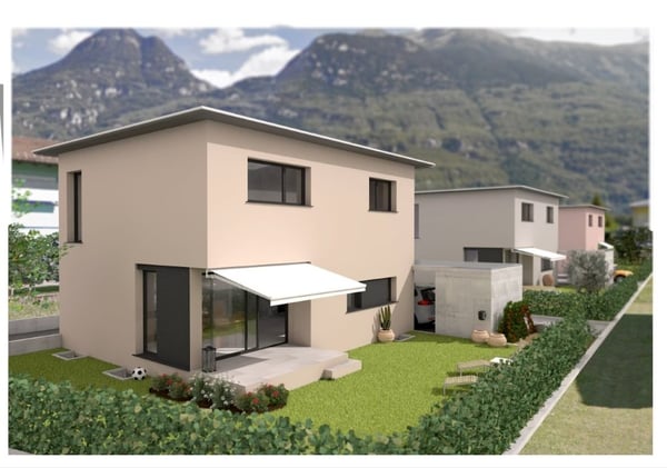 Moderna villa unifamiliare con giardino da costruire 6