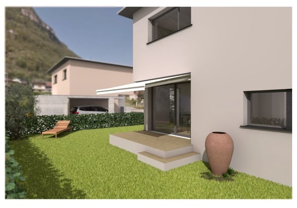 Moderna villa unifamiliare con giardino da costruire 1