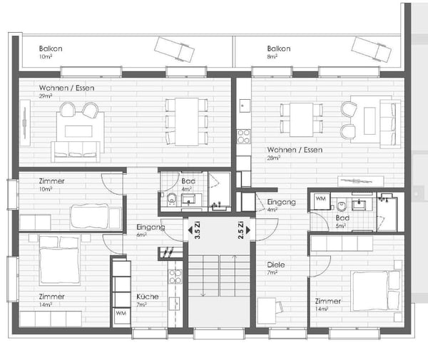 Totalsanierte 3.5-Zimmer-Wohnung mit sonnigem Balkon in Hinwil 8