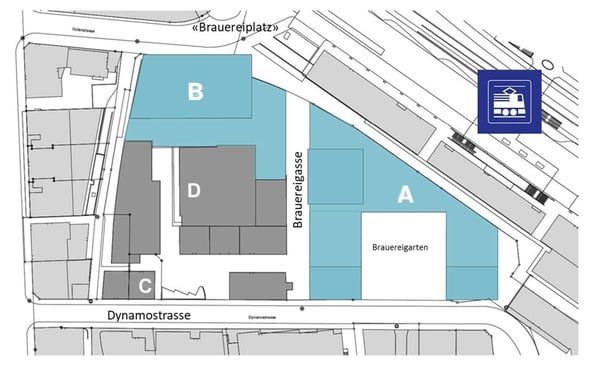 Müllerbräu Areal Baden ? 550 m² Erdgeschossfläche im Trendquartier direkt am Bahnhof 6