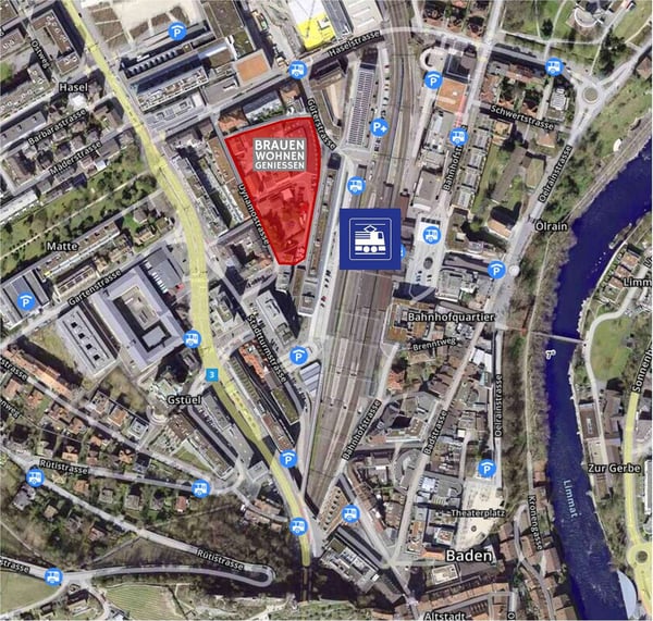 Müllerbräu Areal Baden ? 19 m² im Erdgeschoss direkt am Bahnhof 5