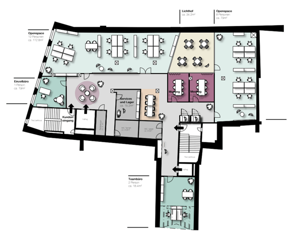Grosszügige Bürofläche im Herzen von Basel - 510 m2 5