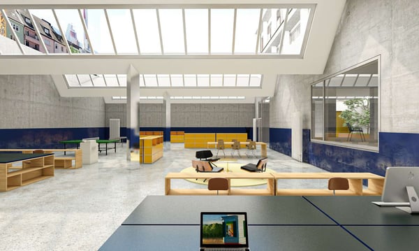 Vielseitige Gewerbefläche mit grosszügiger Shedhalle (340m²) und Büro (70m²) in Basel 6