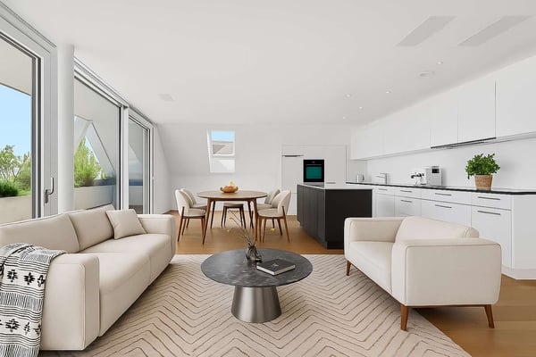 Moderne, helle 1.5 Zimmer-Wohnung mit einer grossen Terrasse 6