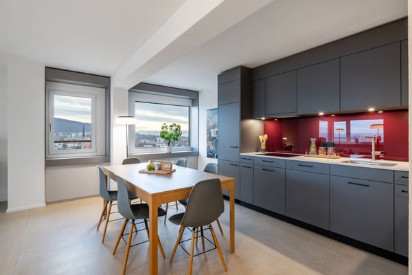 City-Sky-Living: 1.5 Zimmerwohnung mit Panorama 1