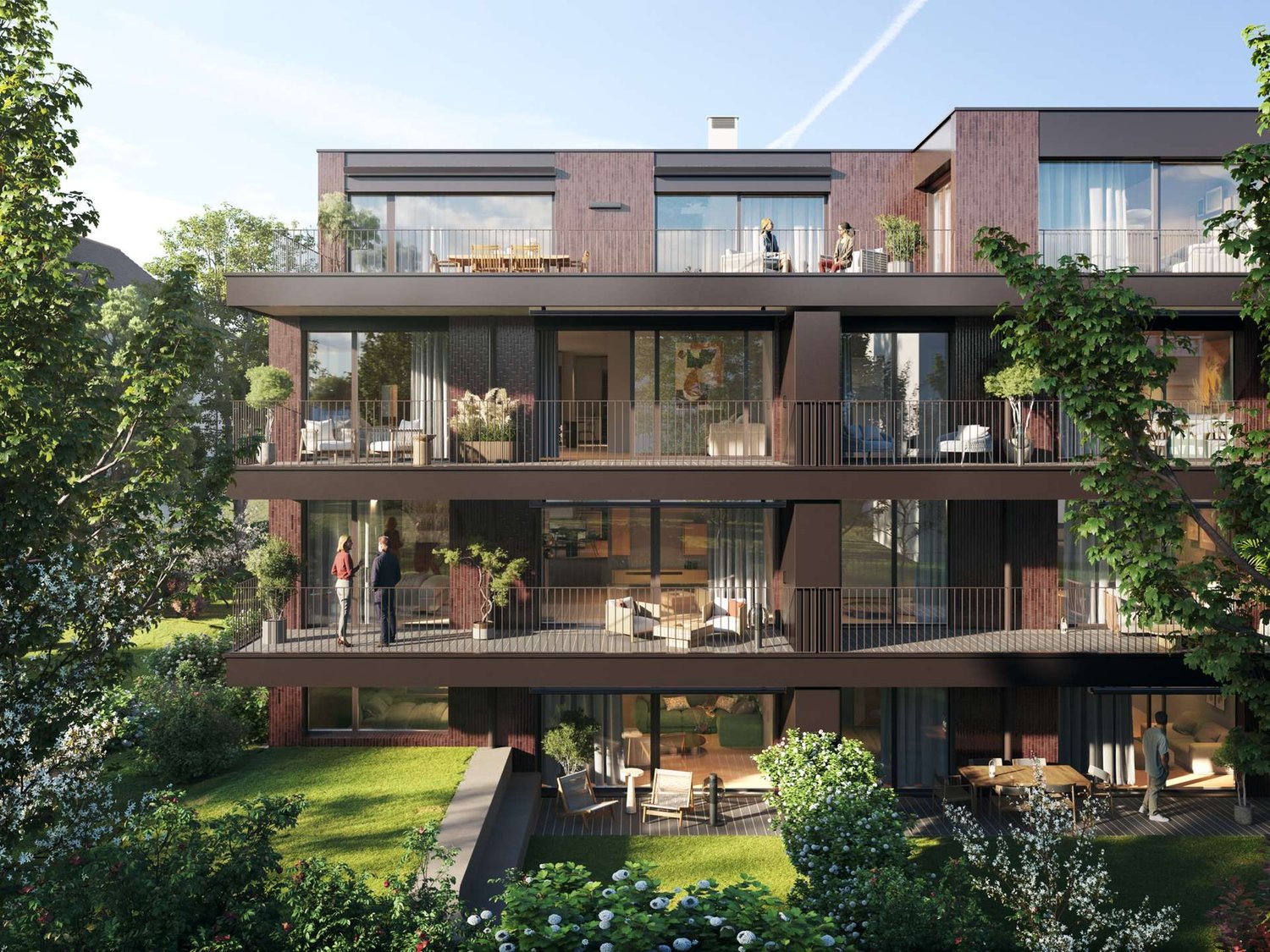 Immobilie in Zumikon - Exklusive 3.5-Zimmer-Gartenwohnung im Neubauprojekt Brick Homes - Bild 1