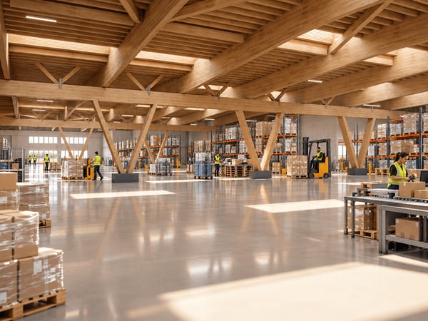 Hallenflächen ab ca. 1'000 m² und 7.2 m Raumhöhe für Produktion, Gewerbe, Freizeit und Showroom 3
