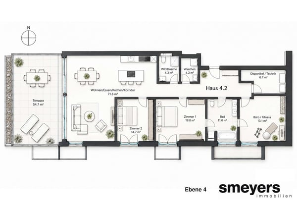 Ein Zuhause zum Wohlfühlen: 4.5-Zimmer-Wohnung mit grosszügiger Terrasse und zwei Einstellplätzen 11