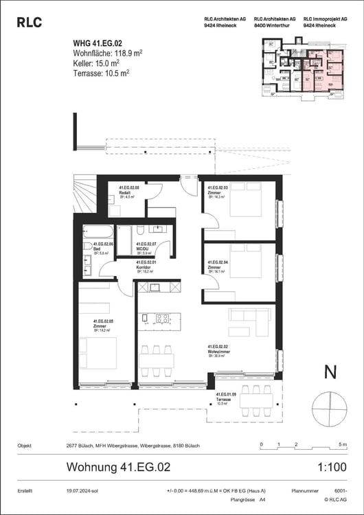 4.5-Zimmer Gartenwohnung in Bülach 17