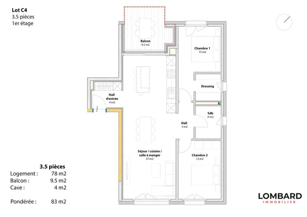 Appartement neuf de 3.5 pièces au 1er étage 7