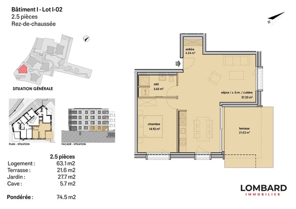 Appartement de 2.5 pièces en rez-de-jardin 6