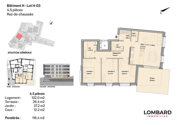 Appartement de 4.5 pièces en rez-de-jardin 6
