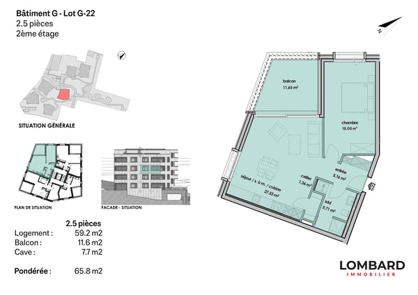 Appartement de 2.5 pièces au 2ème étage 6