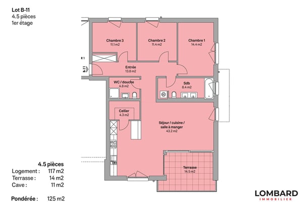 Appartement neuf de 4.5 pièces au 1er étage 7