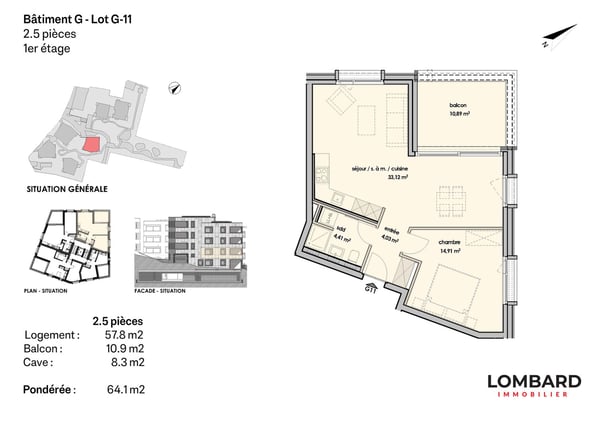 Appartement de 2.5 pièces au 1er étage 6