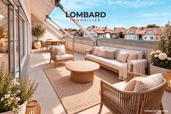 Attique neuf de 3.5 pièces avec grande terrasse
