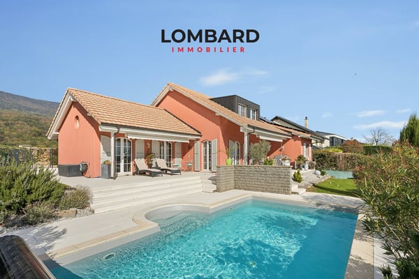 Spacieuse villa individuelle avec vue panoramique sur les Alpes