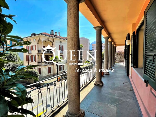 Lugano centro: appartamento 1 locali, 220 mq, giardino privato, portic 1