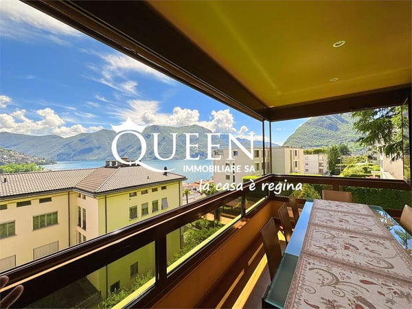 Lugano centro: appartamento 1.5 locali, 240 mq., con vista lago, pisc 6