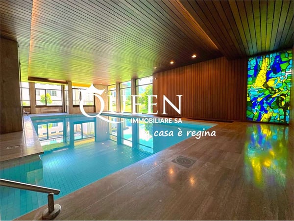 Lugano centro: appartamento 1.5 locali, 240 mq., con vista lago, pisc 13