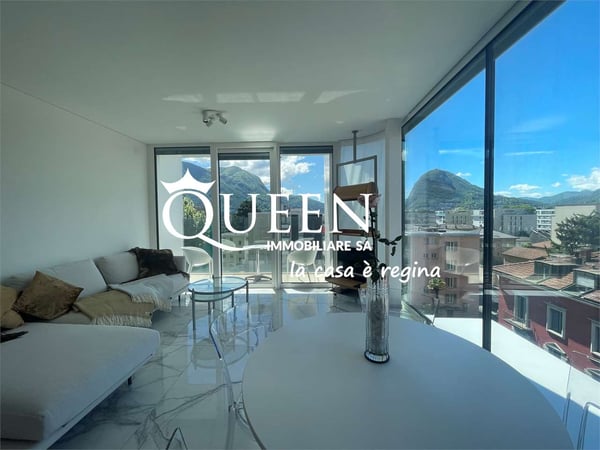 Lugano-Viganello: luminoso attico 1.5 locali 1