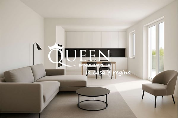 Arzo: appartamento 2.5 locali, 189 mq, grande giardino, animali ammess 1