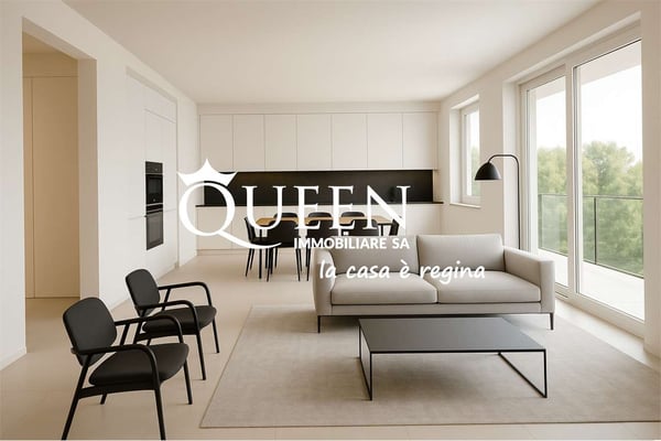 Arzo: nuovi appartamenti 2.5 locali, 160 mq, giardino, terrazza, desig 1