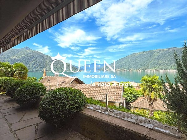 Bissone: appartamento 4.5 locali, 150 mq, vista lago, giardino, portic 1