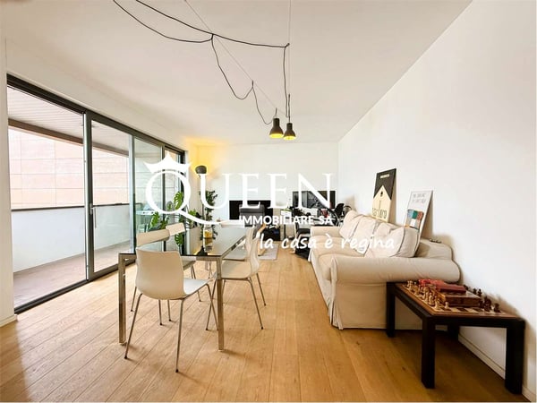 Lugano: appartamento 2.5 locali, 75 mq, luminoso, terrazza, vista aper 2